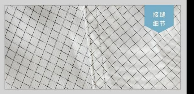 Anti Static Cleanroom Clothes Supplies , Polyester Conductive Filament Clean Room Suit