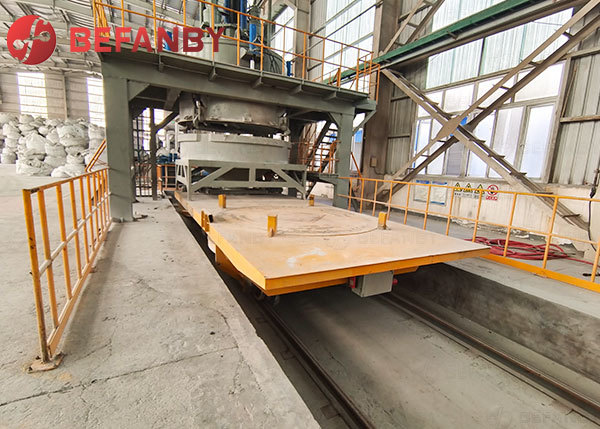 Quality Customized Cement Plant Telecontrol Operate Turntable Transfer Trolley for sale