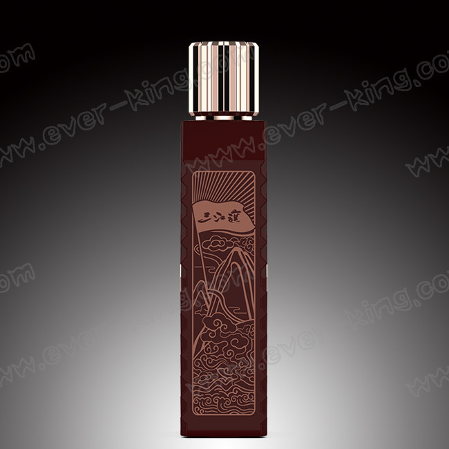 Cork Crystal Rum Liquor Glass Bottles Luxury Custom Design 700ml