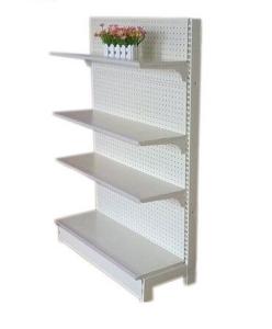 China Metal Supermarket Display Racks Retail Store Shelving Storage Single - Sided on sale