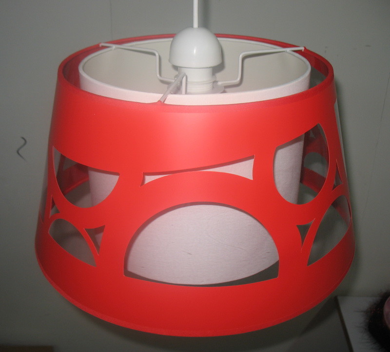2-layer Tapered pvc laser cut easy fit pendant