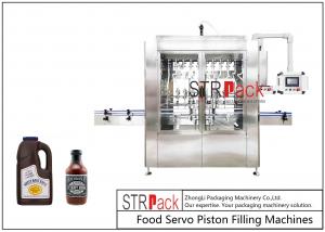 China Linear Barbecue Sauce Volumetric Piston Filling Machine 316L Stainless Steel on sale