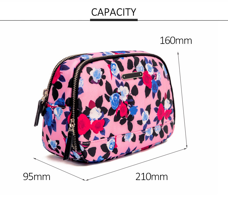 Customised Eco Friendly Waterproof Zipper Pouch Wash Makeup Bag