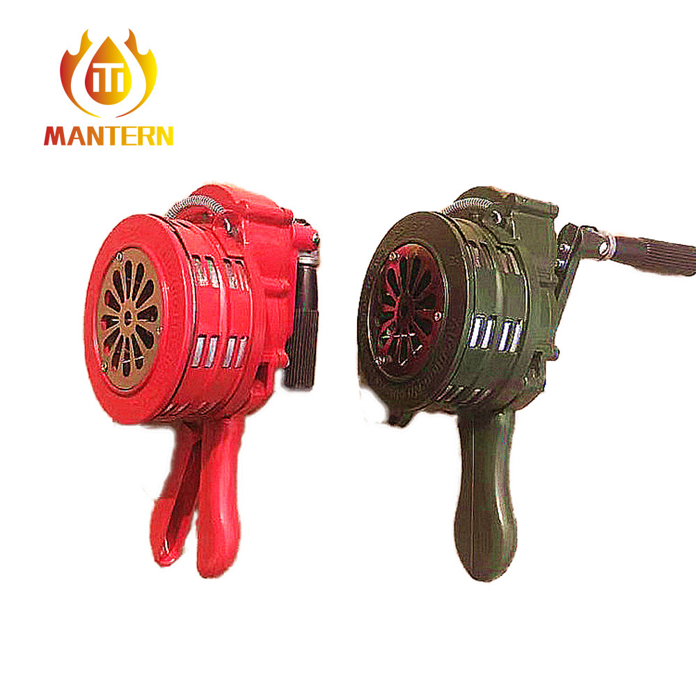 Portable Type Manual Operated Siren , Fire Fighting Appliances For Emergency