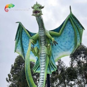 Customizable Animatronic Dragons Theme Park Animatronics Anting Aging