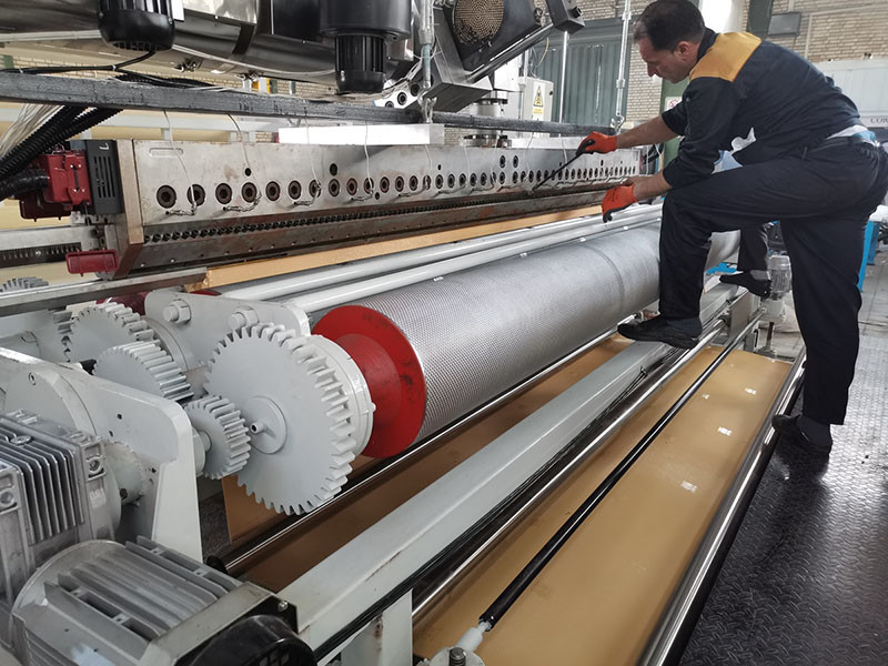 TPR TPE Carpet Backing Machine CE Yarn Carpet Making Machine ABB Inverter