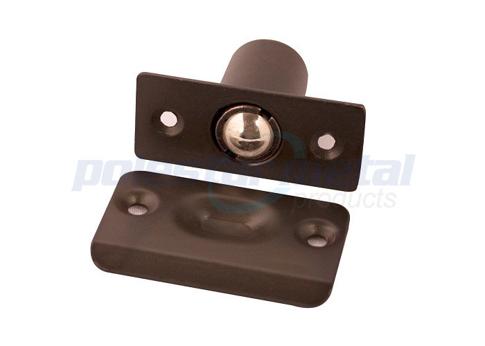 1'' Interior Matte Black Door Hardware Adjustable Drive In Ball Catch For Hotel
