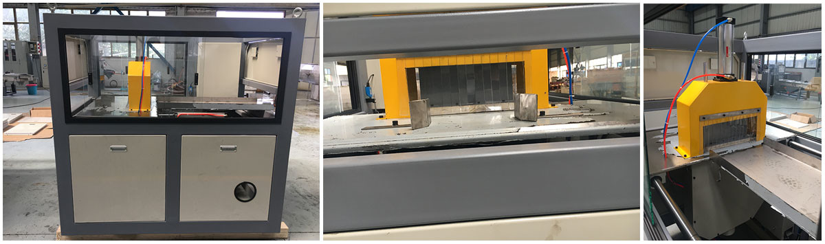Waterproof Wpc Decking Extrusion Line Saw Cutter Outdoor