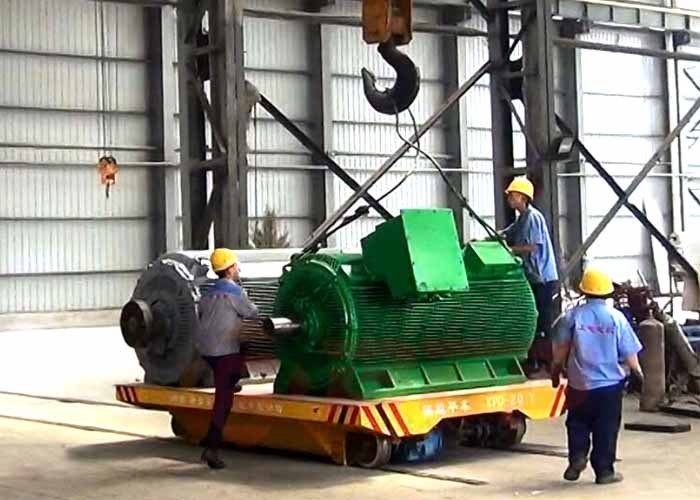 low voltage rail electric flat car