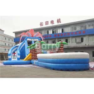 Jungle Inflatable Hurricane Backyard Inflatable Water Slide Theme Park Water