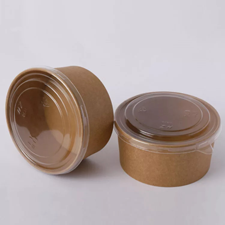 Disposable Food Grade Custom Printing Takeaway Salad Paper Bowl