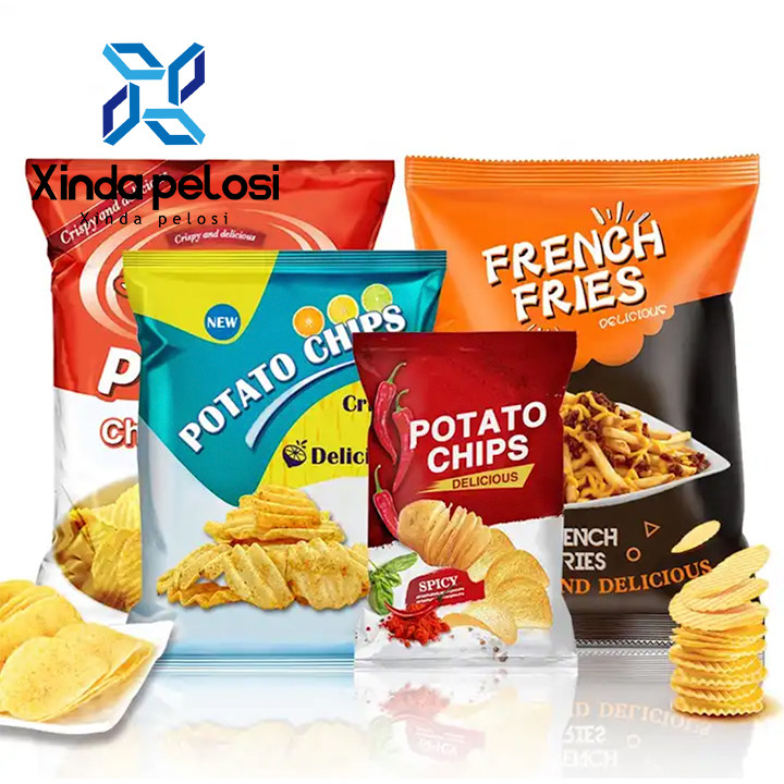 9 Colors Laminated Flexible Packaging Roll Printed Plastic Bags For Food Packaging
