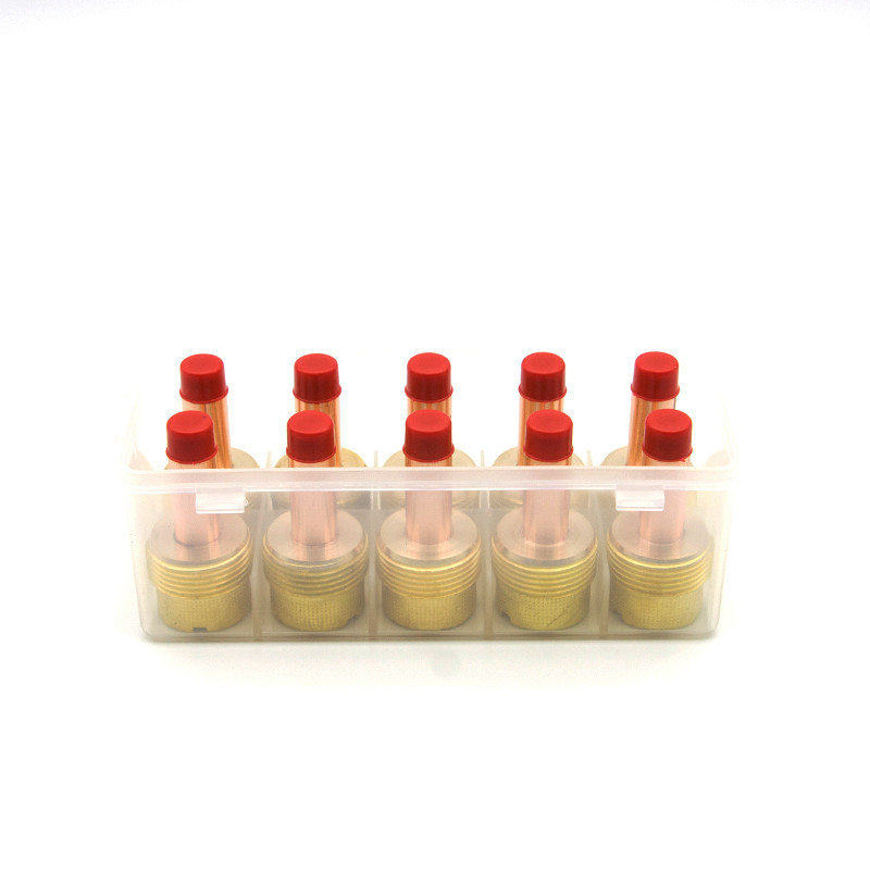 Copper Mig Welding Components , Welding Gas Lens For WP 17 18 26 Welding Torch