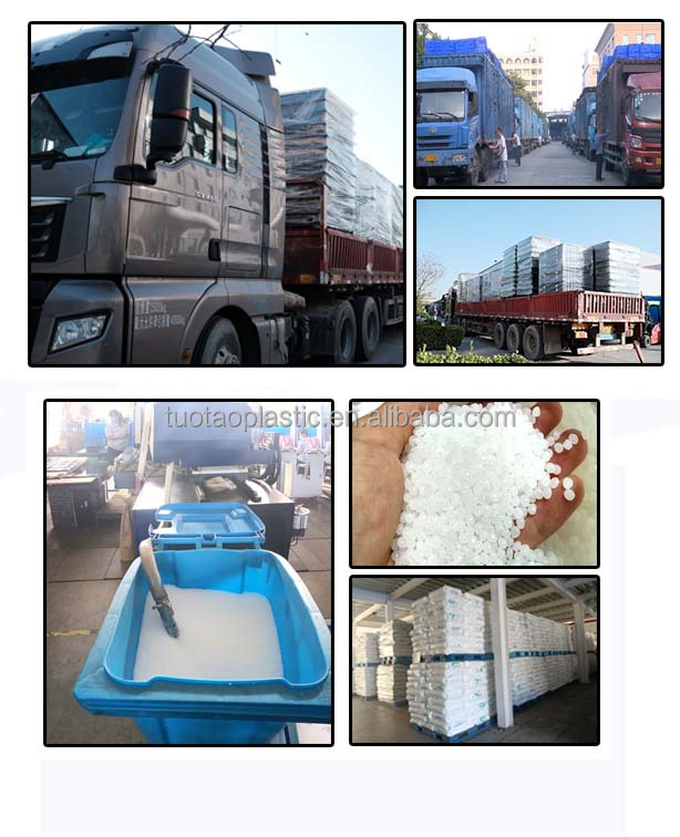 Storage Logistics Solution Heavy Duty Reversible Plastic Pallet with Customized Logo