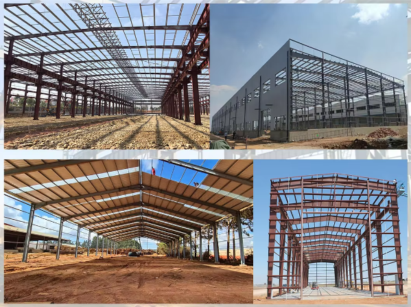 Sliding Door Rolling Door Prefabricated Steel Structure Warehouse Multi Storey