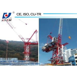 D80 Jib Luffing Tower Crane with 40m Boom 1.5t End Load and 6t Max. Load