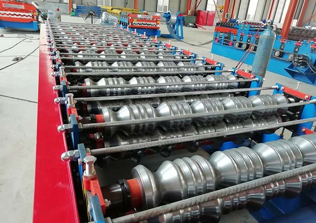 Weight 4.5 Tons Double Layer Roll Forming Machine Any Two Profiles Combination Available