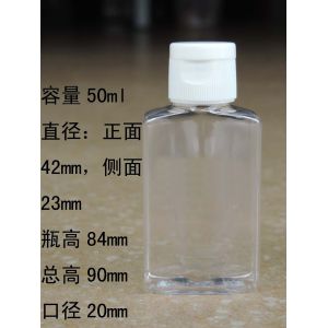 30ML 40ML 50ML 60ML Cube Cosmetic PET Bottles With the scale Supplier Screw,