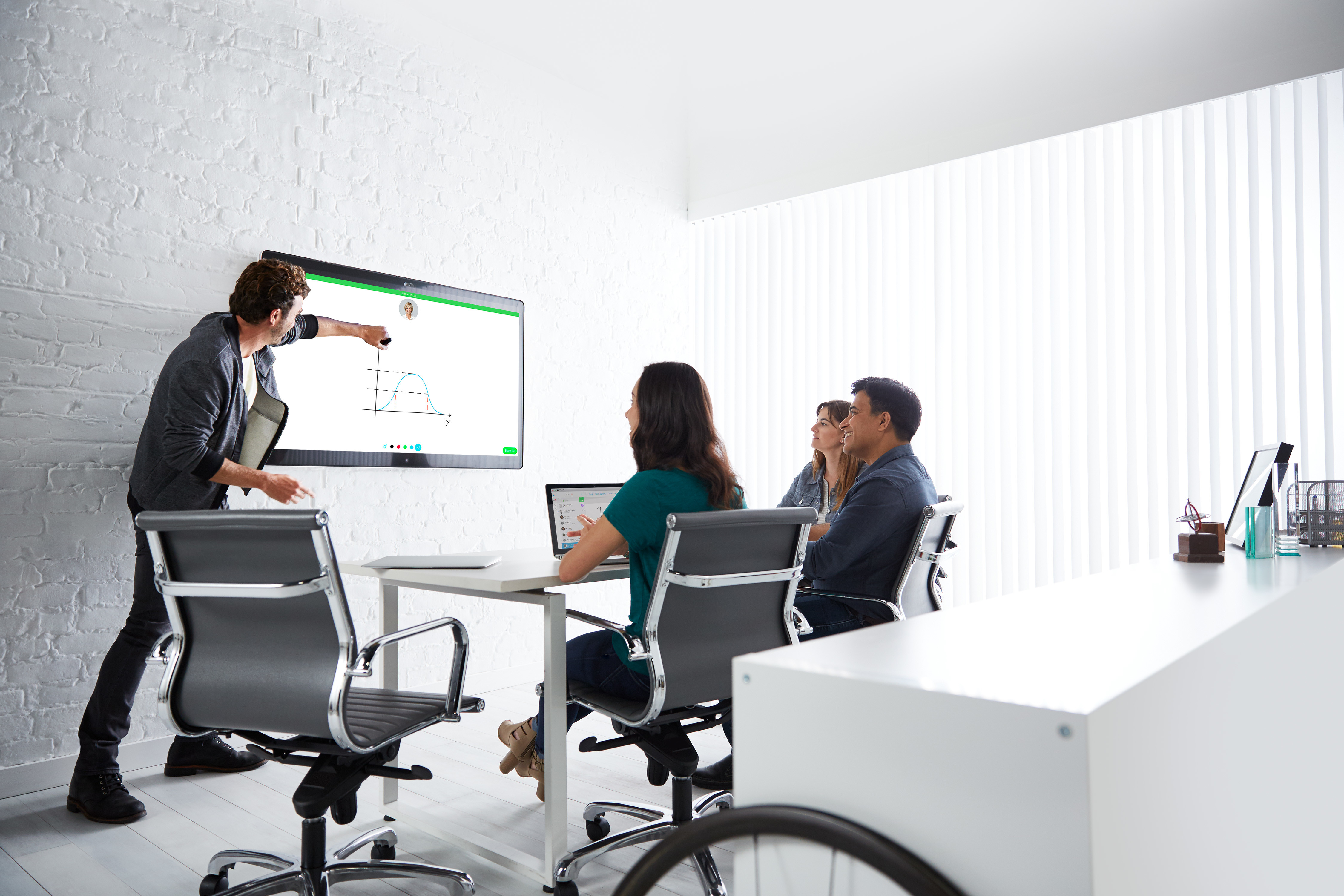 LCD Mobile 75 Inch Office Interactive Whiteboard