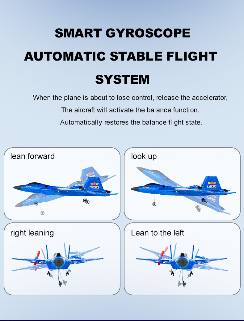 AA Controller Battery Rc Airplanes Toy For Boys Girls Kids Beginners 2.4ghz 2 Remote Control Plane with Ready-to-Go Assembly