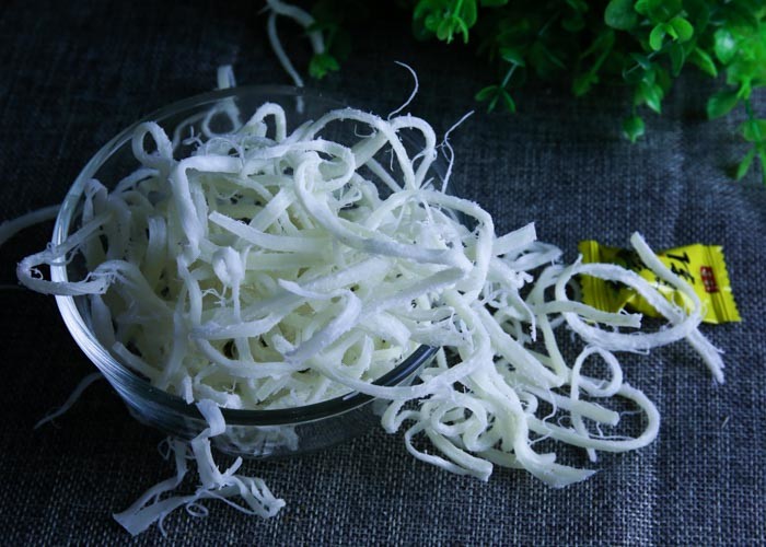 Sliver Korean Flavor Dried Squid Shredded Deep Sea Healty Snacks Sweet Salty Spciy Taste