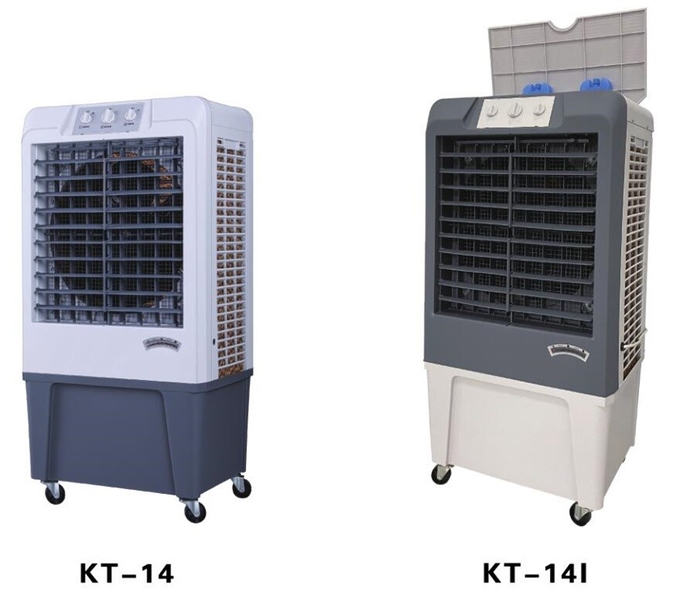 Mobile Evaporative Air Cooler Indoor Water Cooling Fan With Wheels