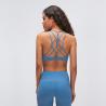 Buy cheap Fitness Sexy Lulu Cross Back Padded Custom Logo Workout Women's Solid Color from wholesalers