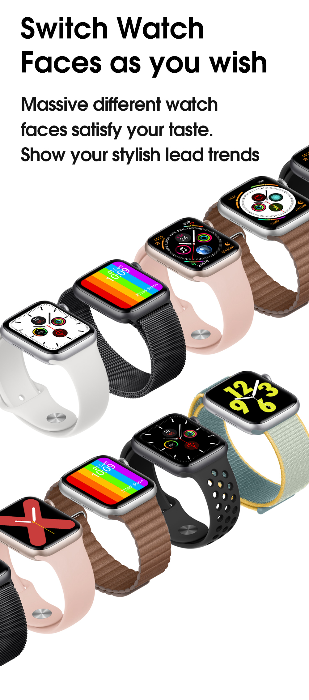 Shenzhen Electronic Smart Watch Manufacturer Heart Rate Oxygen Blood Pressure Wristband