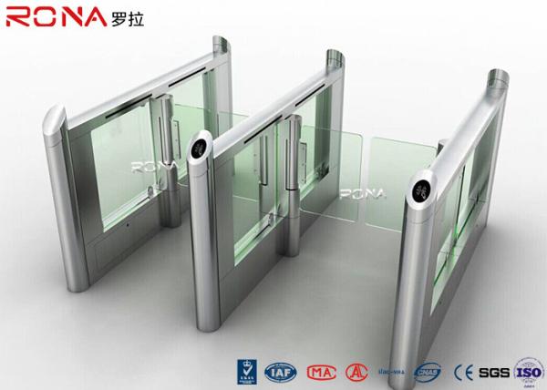 Stainless Steel Fingerprints Turnstile Entrance Gates Simple Appearance High