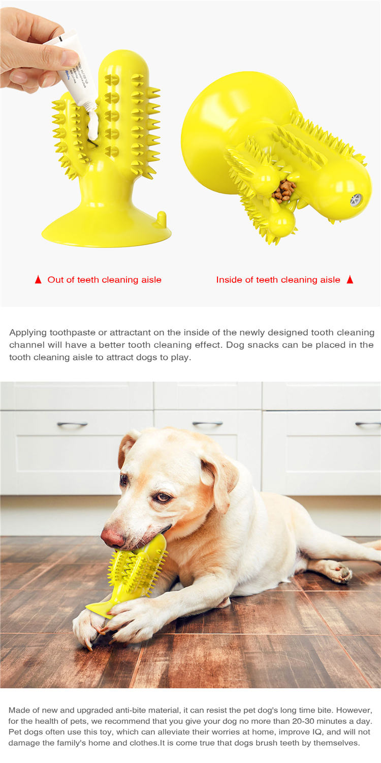 Cactus Shape Tooth Cleaning Cute Pet Toys Dog Bite Toy With Customized Service