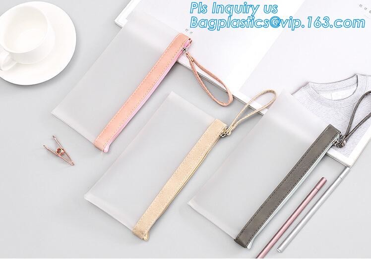 Zip Top Custom Printing Eco Friednly Slider Zip lockkk Bag, slider zipper pvc pouch clear vinyl pvc Zip lockkk bag