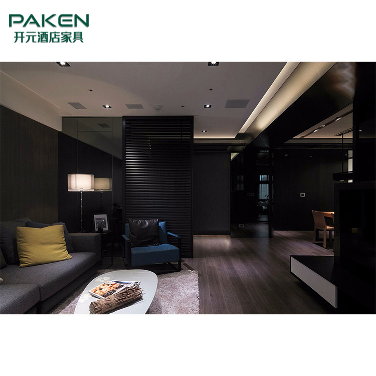 Solid Wood Plywood Modern Hotel Villa Room Furniture