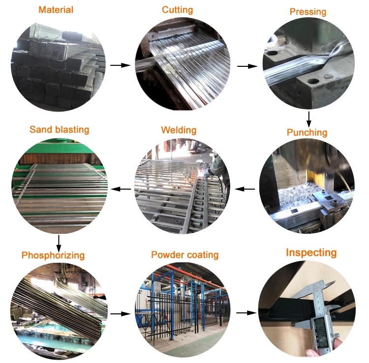 Decorative Garden 1.5m Stainless Steel Fence With Anti Theft Screws