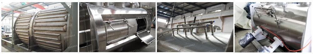 Fast Speed Powder Ploughshear Mixer / Blender With High Shear Agitator