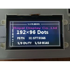 192X64 UC1698 Positive Transflective LCD Display FPC FSTN Parallel