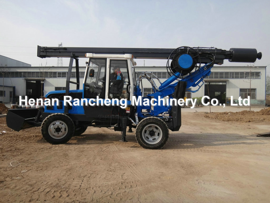 Wheel Type Auger Piling Hydraulic Rig 11m / 13m / 15m / 20m Depth