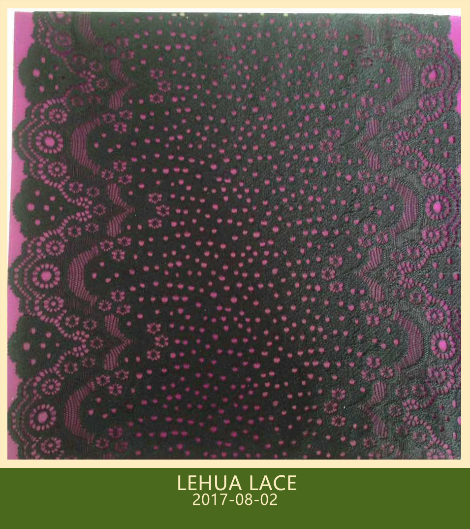 Hot Selling and nice quality Nylon Spandex Stretchy Brazil Lace from China