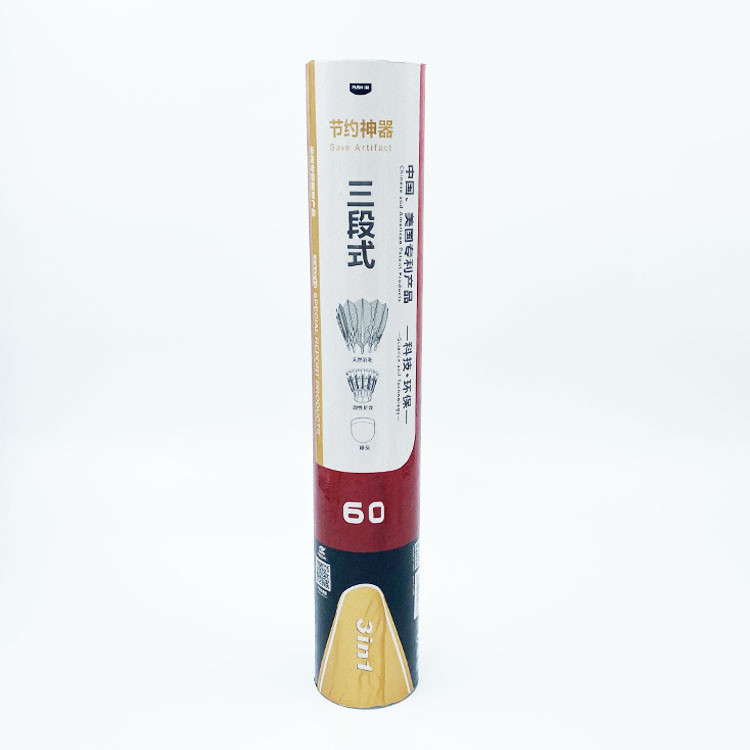 Dmantis D60 Cheap Class a Duck Feather Shuttlecock Eco-Friendly 3in1 Badminton