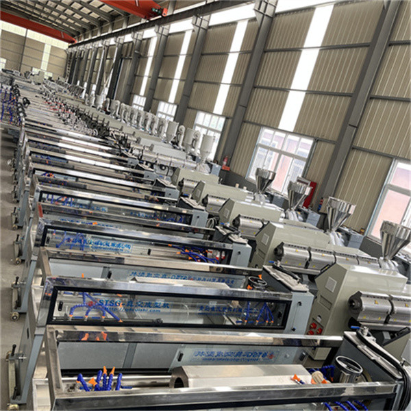 Water / Wind Cooling Spiral Pipe Extrusion Line Plastic Bridge Prestressed Post Tensioning