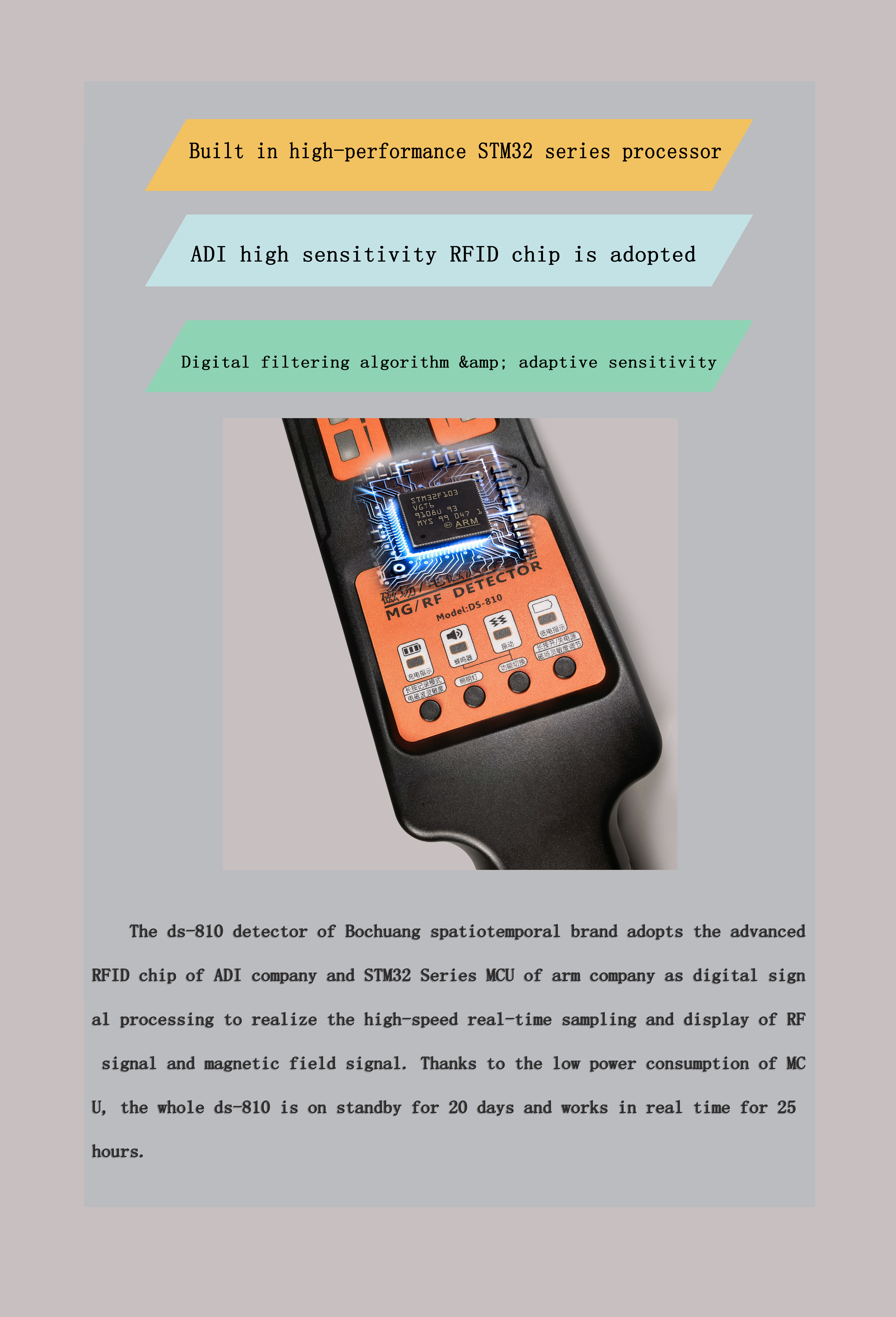 Mobile phone signal detector 2g.3g.4g.5g smart phone signal detection device GPS locator to find dormant GPS detector