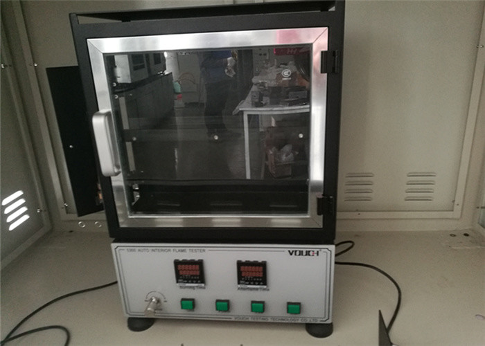 Textile Horizontal Flammability Tester , Standad GB8410 Fmvss 302 Flammability Test