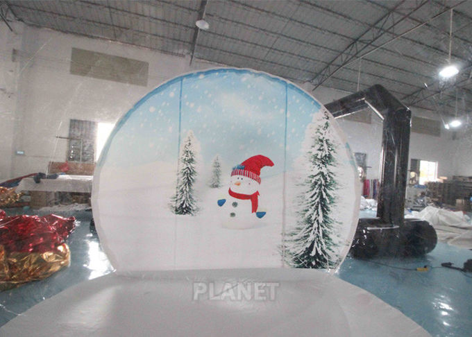Party Event Inflatable Christmas Snow Globe Bubble Tent House PVC Bounce House Photo Booth