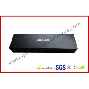 China Stamping Foil Magnetic Boxes Electronics Packaging With Matt Black Paint on sale