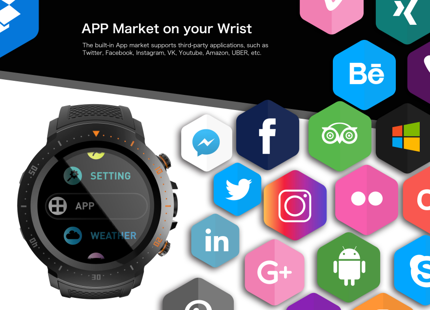 Android GPS 4G Talking Waterproof Sport Smart Watch