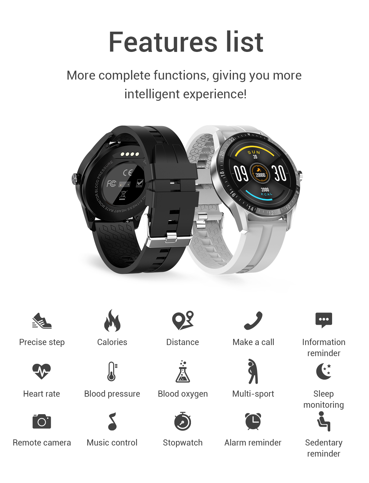 HL20Pro Smartwatch 1.28 Inch 240*240 Waterproof Sports Main Chip RTK8762C
