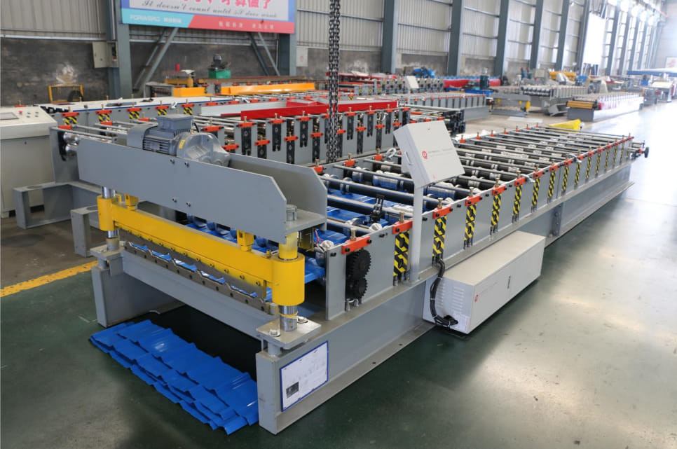 Galvanized Roofing Tile Roll Forming Machine​ For Metal Roof Making Machine