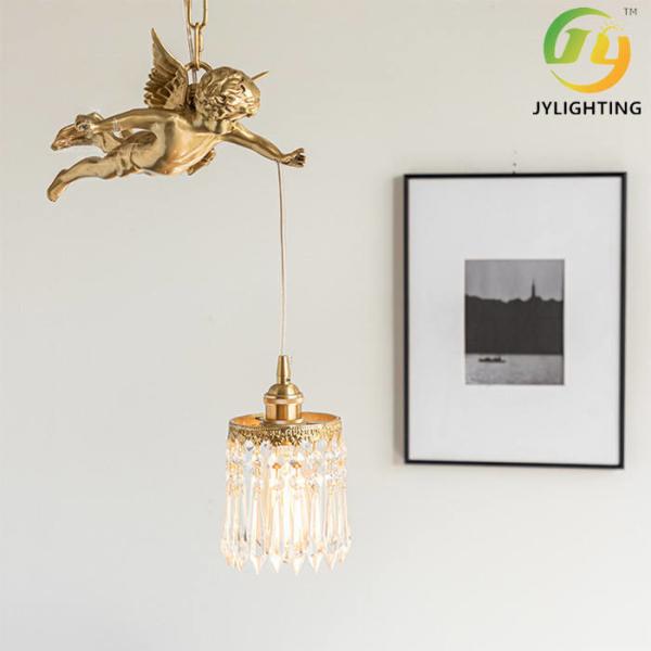 Luxury Golden Color Decorative Modern Crystal Pendant Light For Hotel Indoor