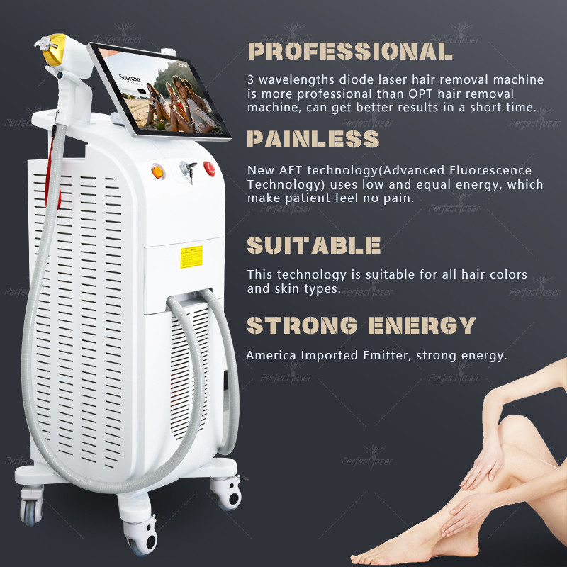 15.6 Inch Android Color Touch Screen Diode Laser Hair Removal Machine
