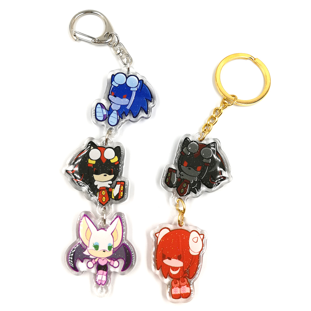 Customized Logo Epoxy Anime Figure Make Your Own Acrylic Keychain Charms