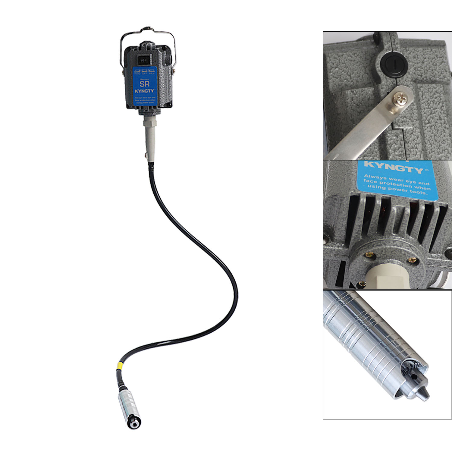 Grinder Flexshaft Hanging Rotating Motor 18000Rpm for Metalworking Tools